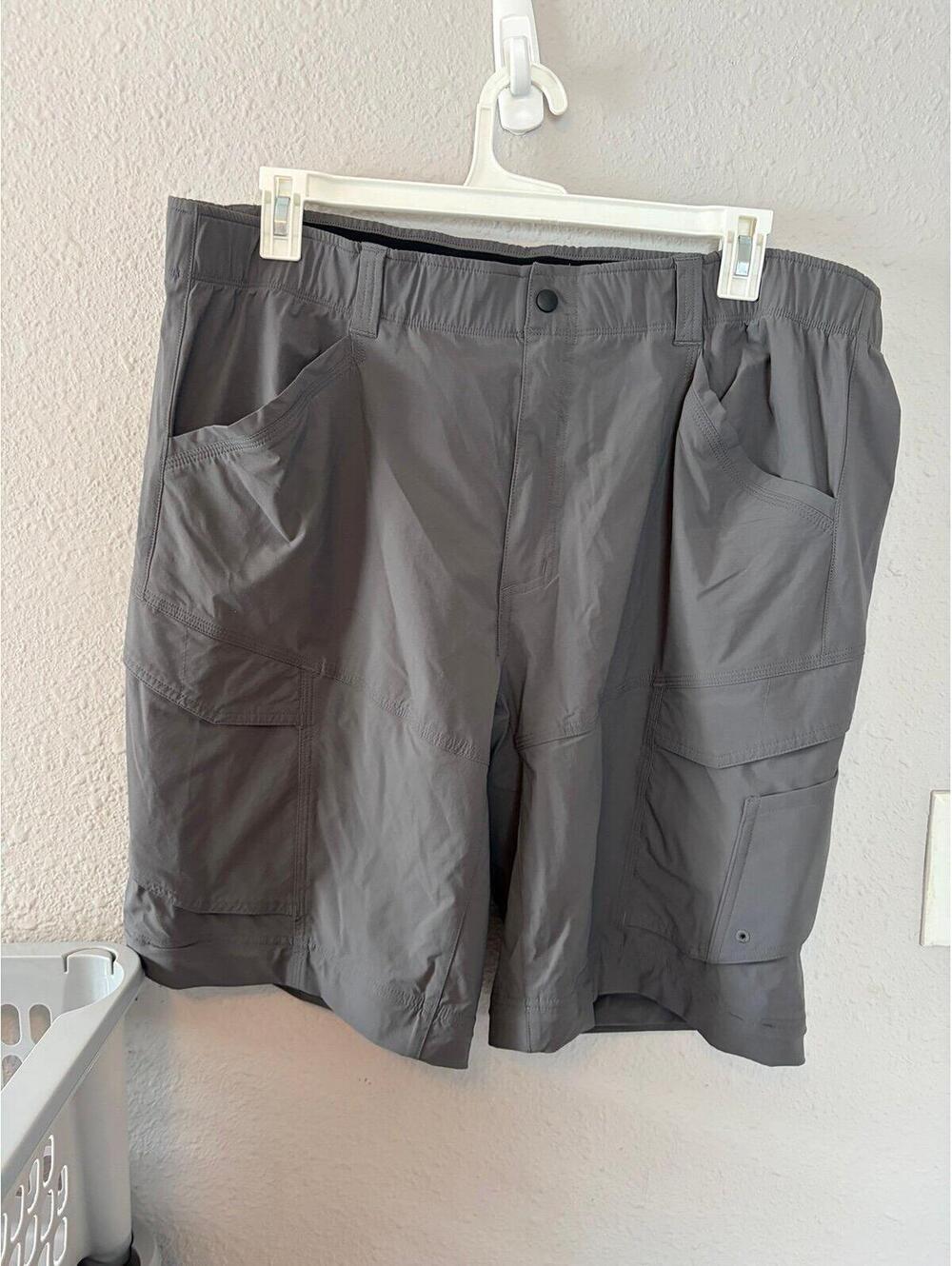 Men's Scheels Outfitters Insect Shield Repllent Apparel Grey Shorts size XL30.